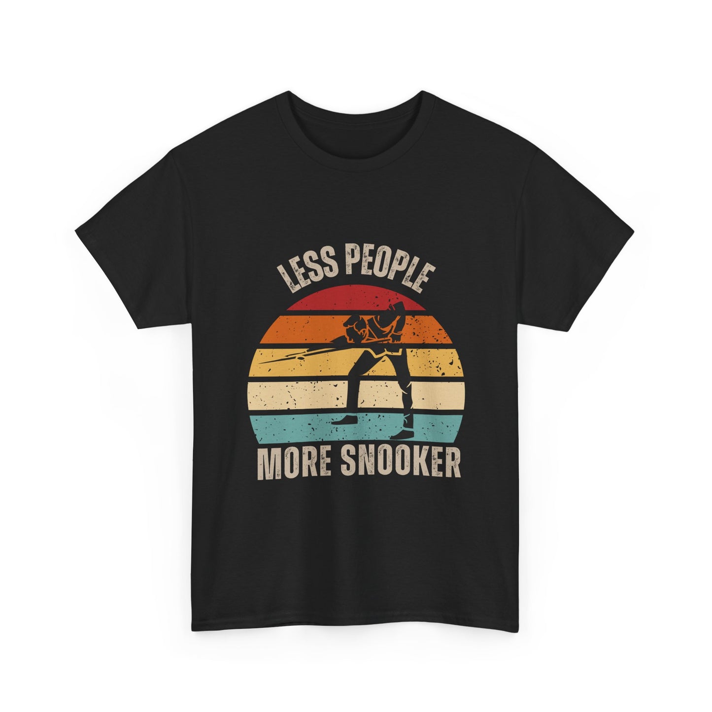 Sunset Snooker Tee - Less people more snooker