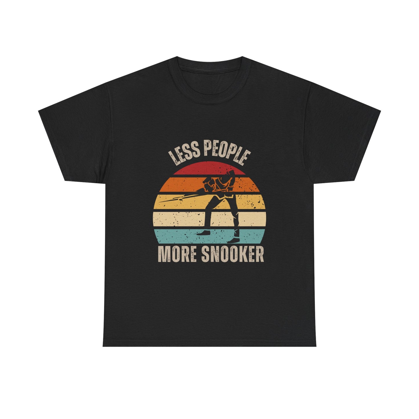 Sunset Snooker Tee - Less people more snooker