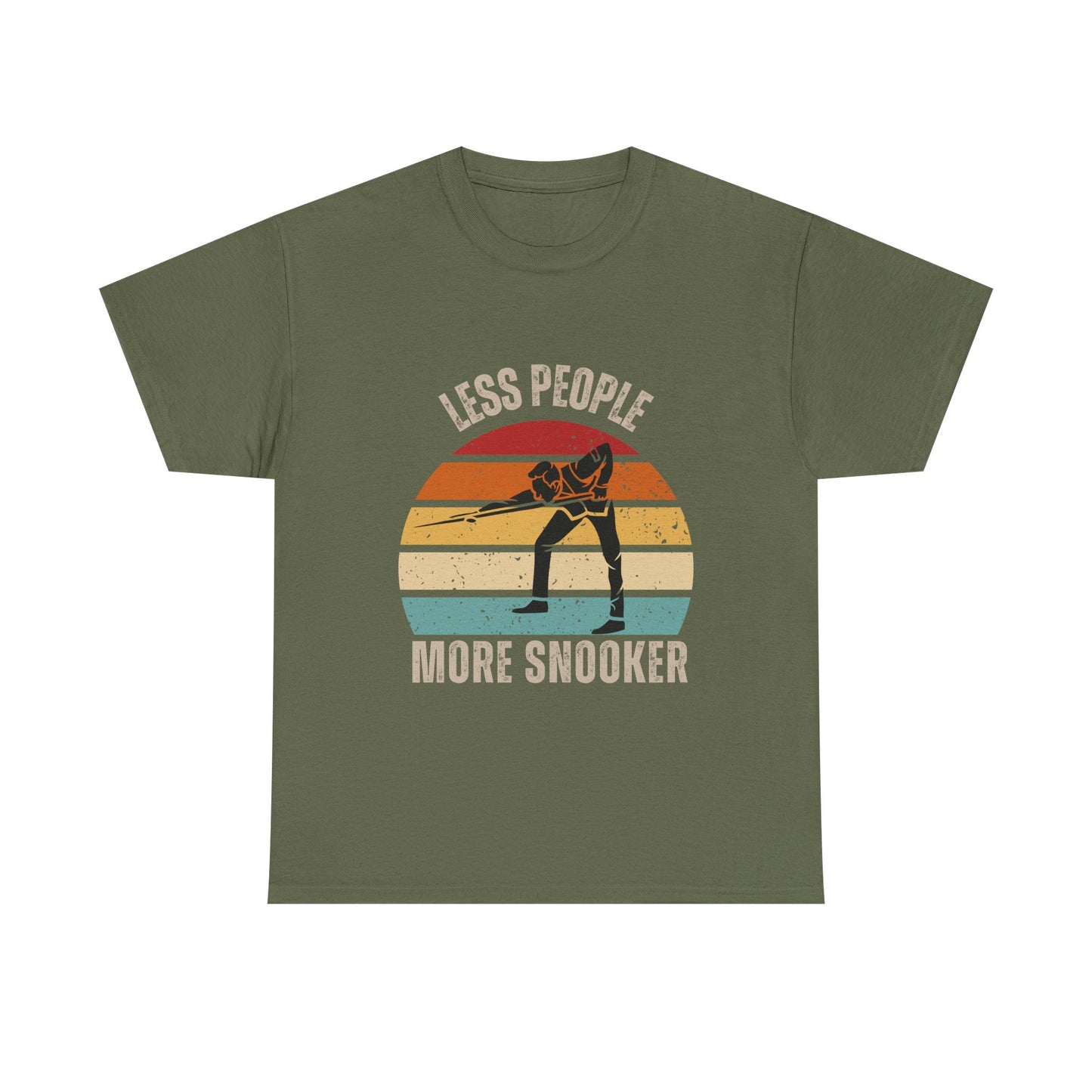 Sunset Snooker Tee - Less people more snooker