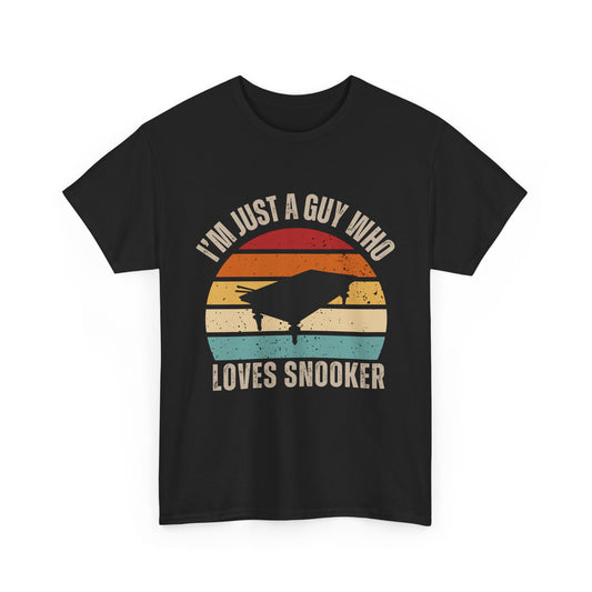 Snooker Sunset Tee - I'm just a guy who loves snooker