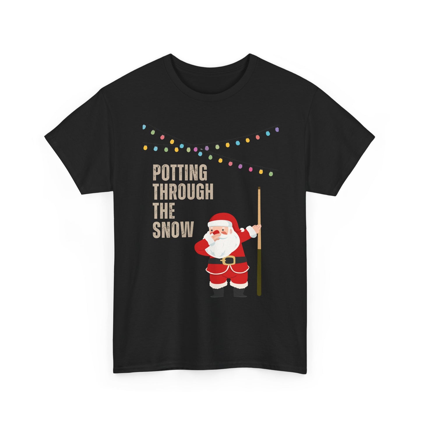 Potting through the snow Christmas tee — Funny Santa holiday shirt