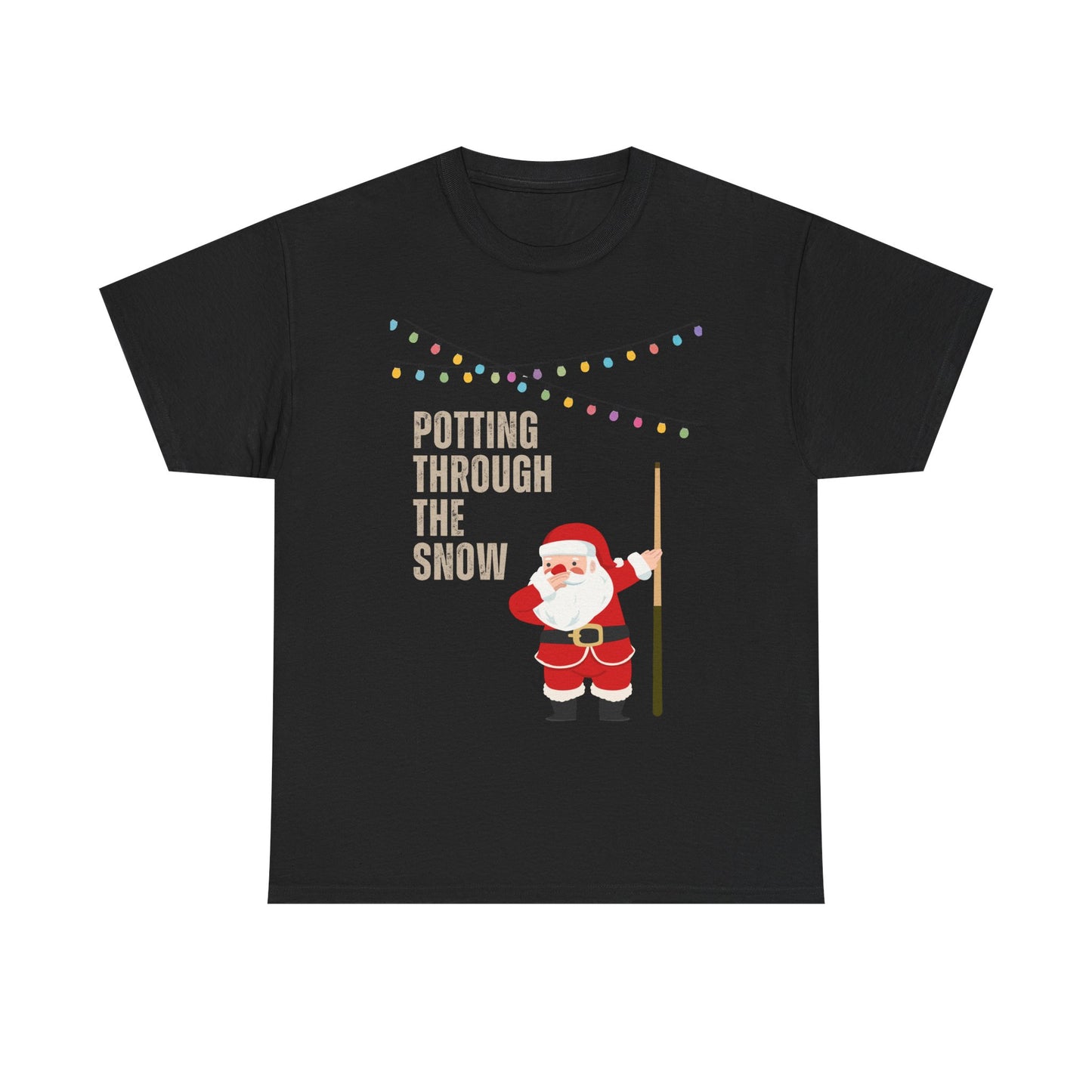 Potting through the snow Christmas tee — Funny Santa holiday shirt