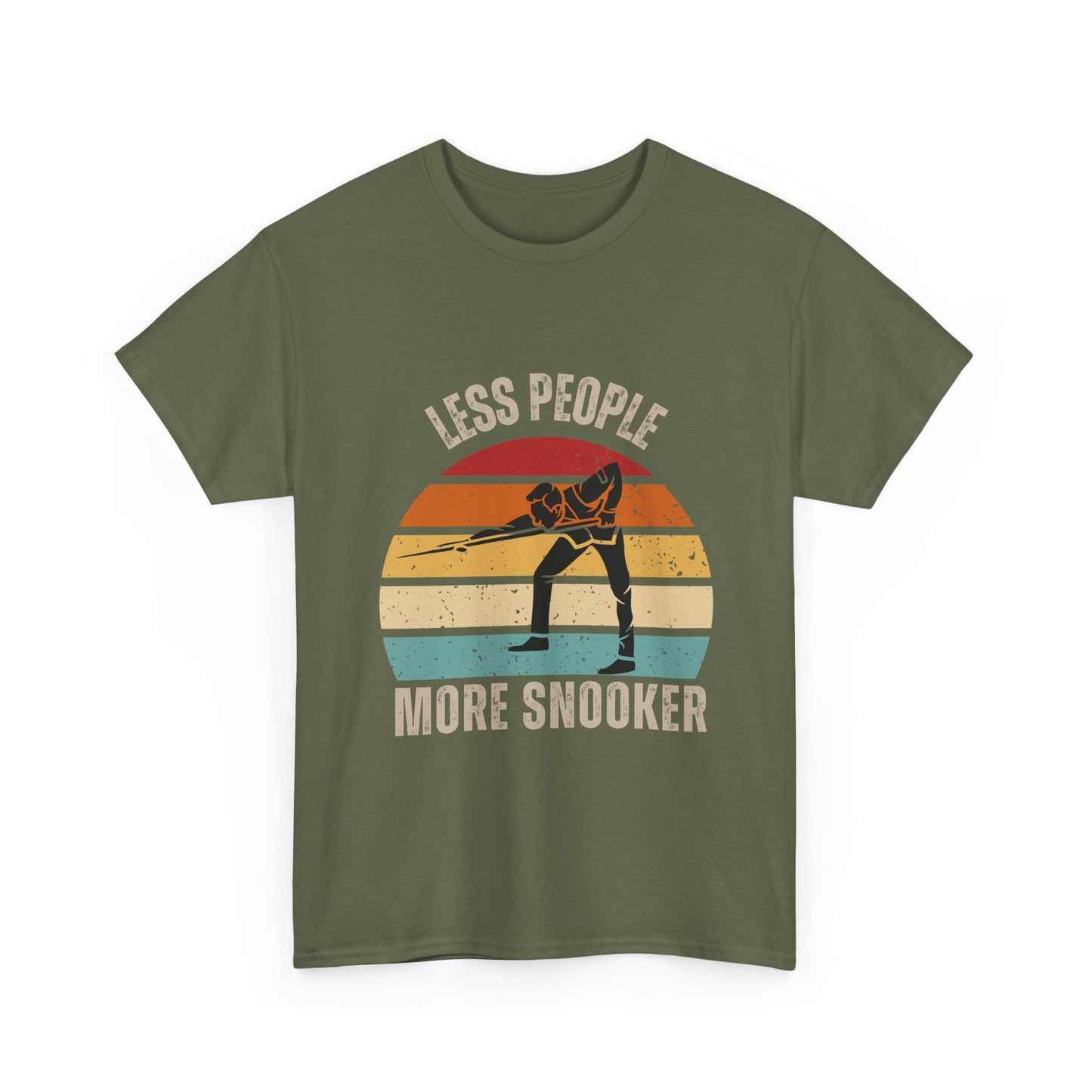 Sunset Snooker Tee - Less people more snooker
